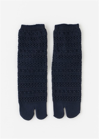 足袋ソックス　レース　マリンネイビー