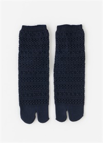 足袋ソックス　レース　マリンネイビー