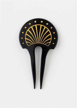 【江戸日和】かんざし　はなび　黒