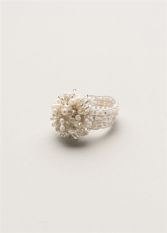 designsix　TINY FUNKY RING / MIX IVORY SILVER