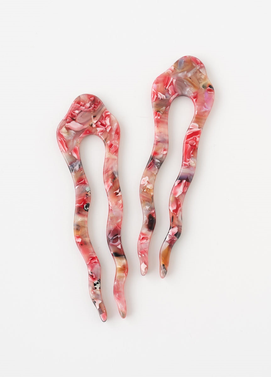 Manon kanzashi　PINKMARBLE