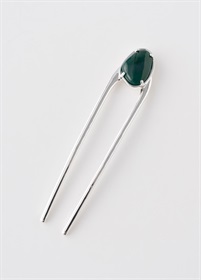 きものやまと×TRESSE　ALMA Epingle avec pierre　GREEN×SILVER