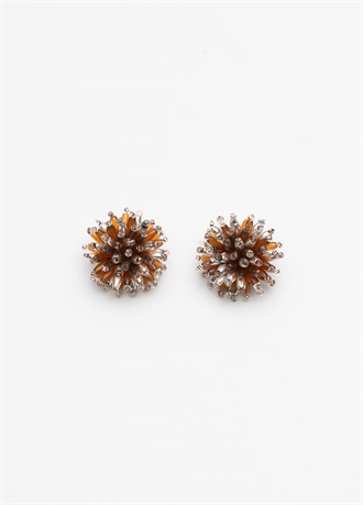 designsix　NOVA EARRING MIX AMETHYST SILVER