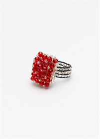 designsix　GEM RING SILVER RED（お取り寄せ品）