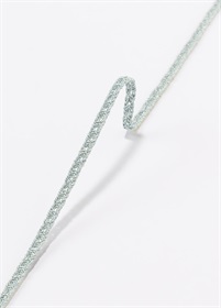 二分紐　銀ちらしレース編み　空色（ご予約受注品）