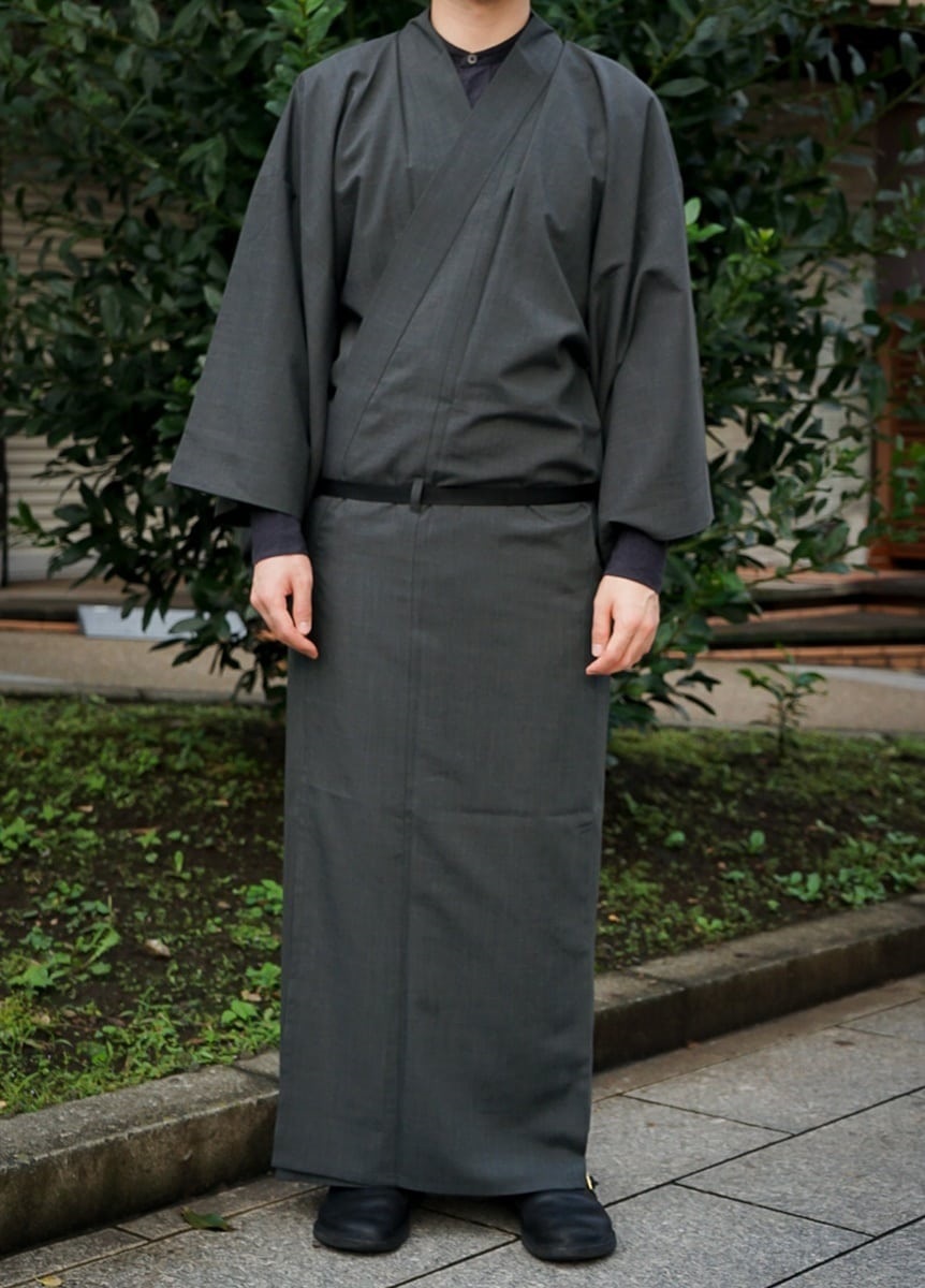 OUTDOOR KIMONO【秋冬】 Pe/Wo / Charcoal