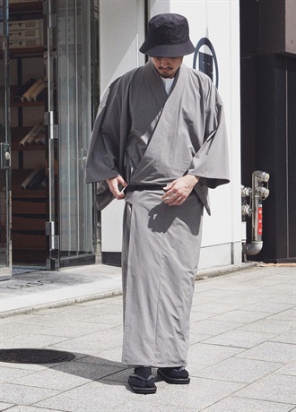 *OUTDOOR KIMONO【秋冬】Comfort Warm / Grey