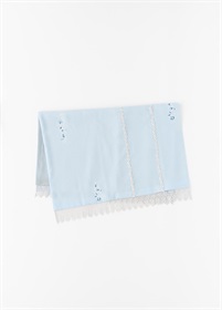 あまり布加工　広巾レースショール