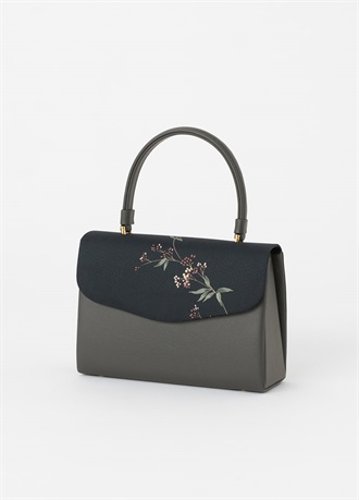 あまり布加工　菱かぶせバッグ（かぶせにあまり布）