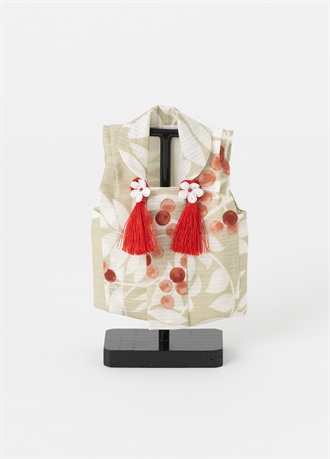 あまり布加工　ミニチュア被布（衣桁付き）