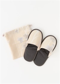 あまり布加工　携帯用スリッパ（袋付）