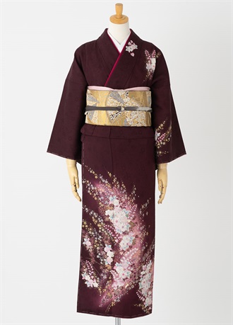 [Yumi]着物のやまと　振袖セット(帯、長襦袢、足袋、帯締め、伊達衿付 Yumi]着物のやまと 振袖セット(帯、長襦袢、足袋、帯締め、伊達