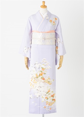 やまとオリジナル訪問着レンタル　凛彩　藤色　L