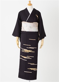 美品未着用 正絹 やまと誂製 彩落款 訪問着 着物 A3645 やまとオリジナル訪問着レンタル 凛彩 白茶 L | 訪問着レンタル