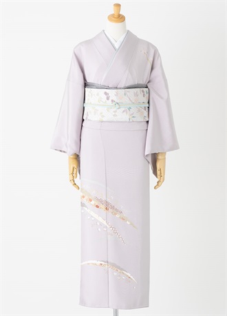 やまとオリジナル訪問着レンタル　古都日和　藤色　L