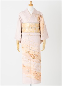 【1月下旬～2月中旬　貸出不可】やまとオリジナル訪問着レンタル　みやび古典　藤色　M