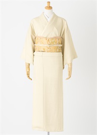 やまとオリジナル色無地レンタル　結　クリーム　M