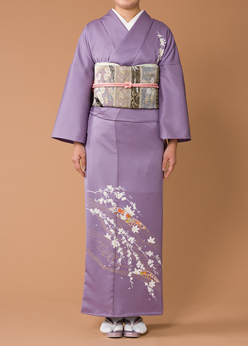 1892❱ フルセット 付け下げ訪問着 名古屋帯 帯締め 帯揚げ 正絹 着物-