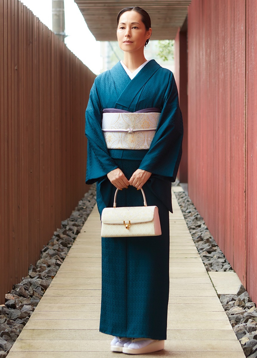 正絹あべのハルカス近鉄百貨店で誂え♡着物 色無地♡KIMONO 和服