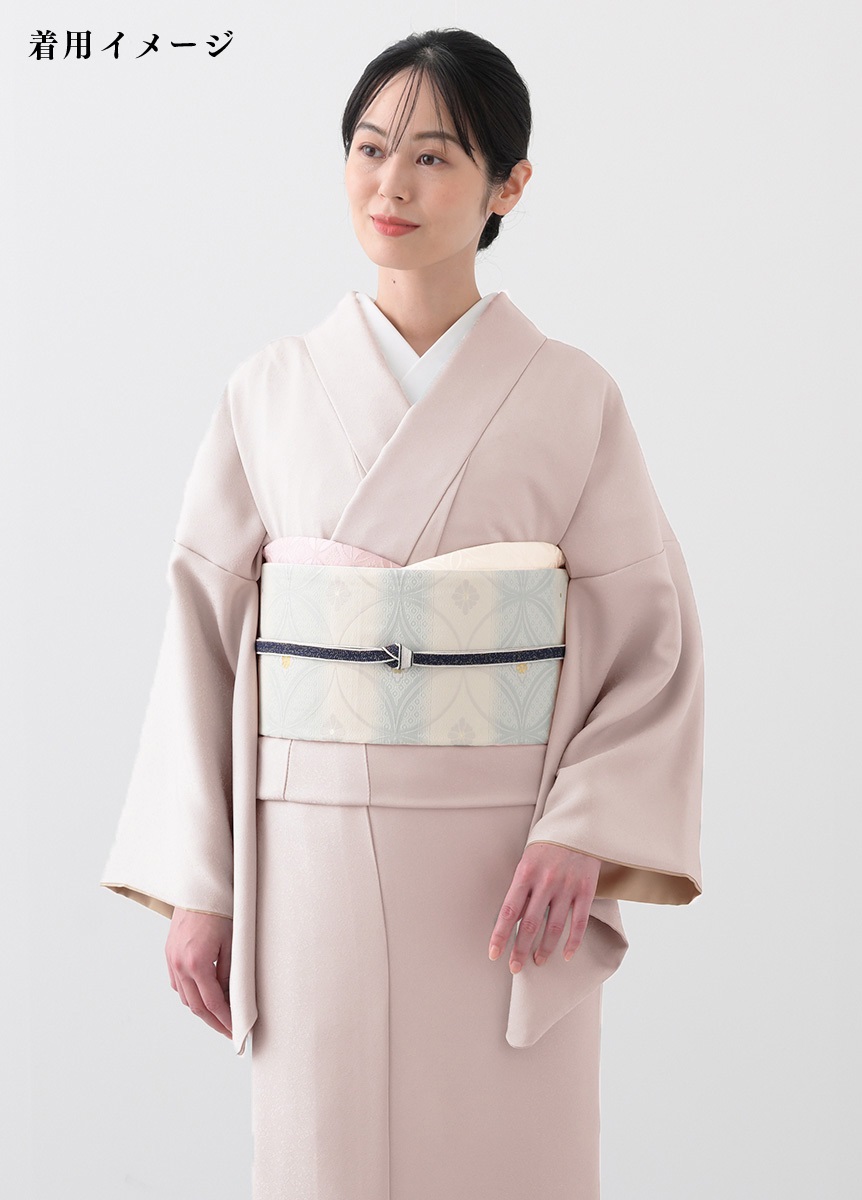 正絹 袋帯 格子 桜 洒落帯 訪問着 色無地 小紋 きもののやまと 入学式