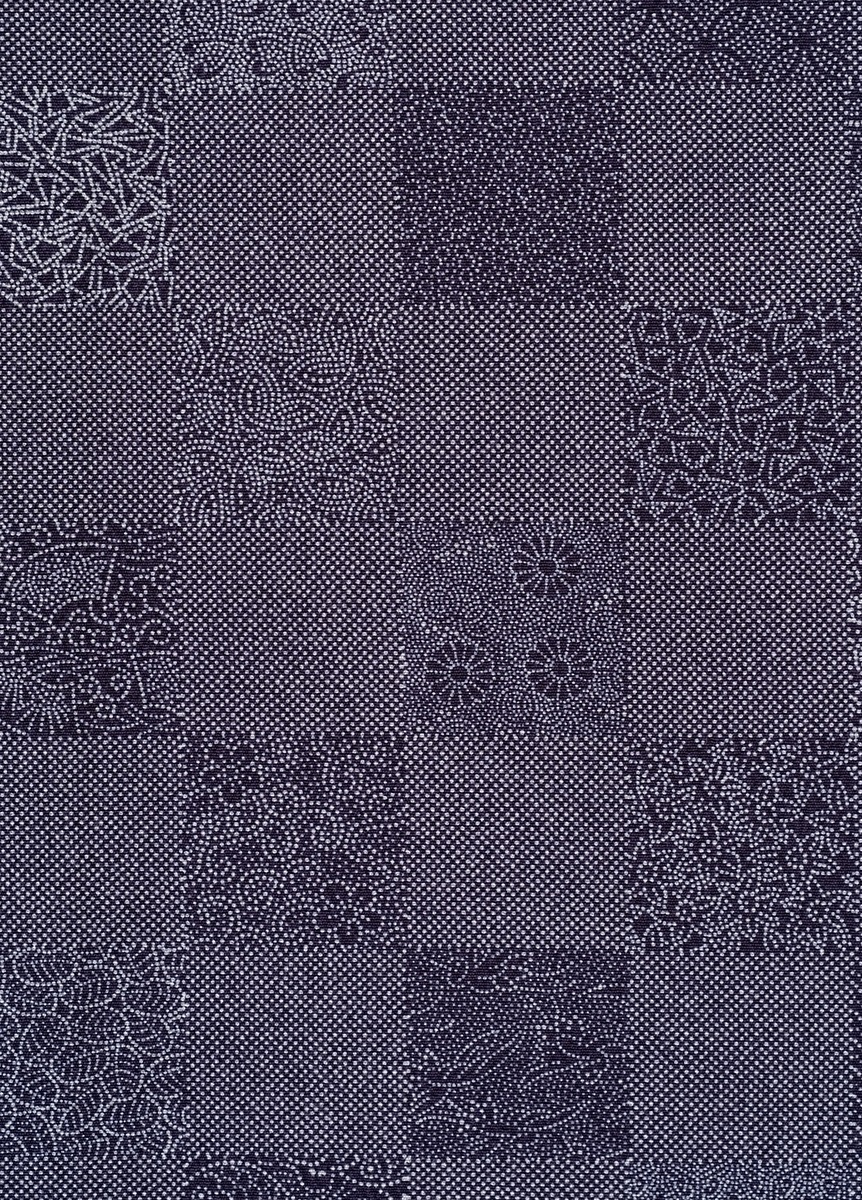 正絹江戸小紋 市松寄せ 江戸紫 | カジュアル着物 | やまとオンラインストア