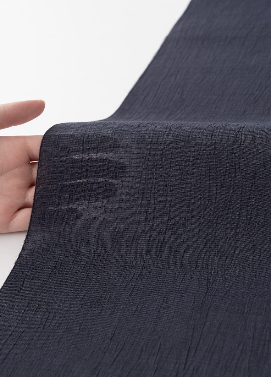 近江縮 無地 濃紺 | 夏着物 | やまとオンラインストア