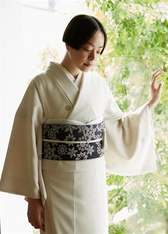 やまと可憐　雪華紋　絹鼠（ご予約受注品）