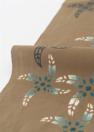 注染浴衣　七宝風車　柴色 10