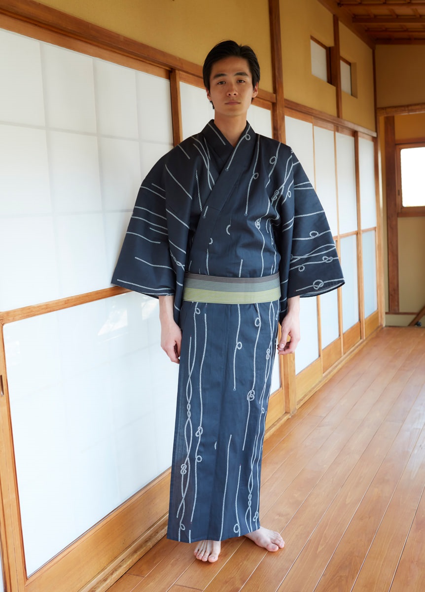 WEB限定】プレタゆかた 注染 海の生きもの 青緑 | 浴衣 | やまと