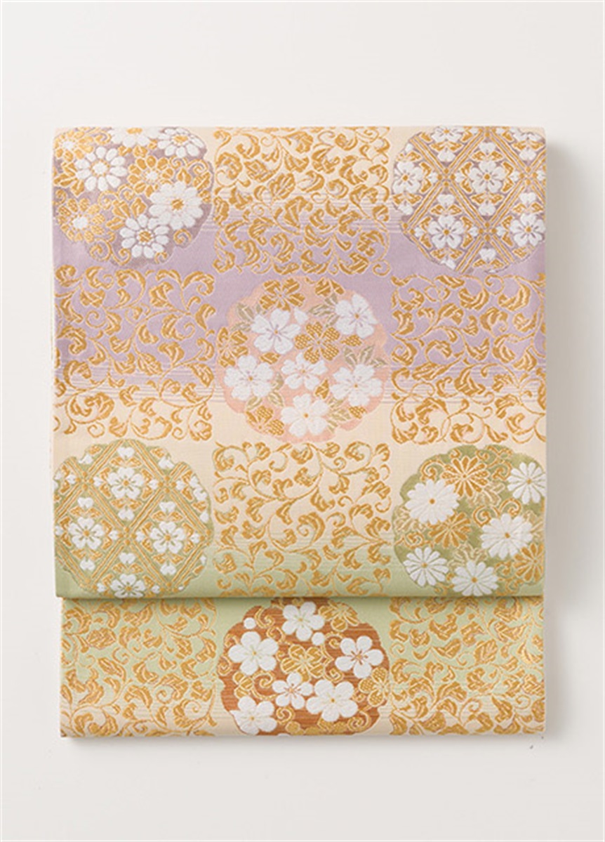 西陣織袋帯 四季花丸紋 | 帯 | やまとオンラインストア