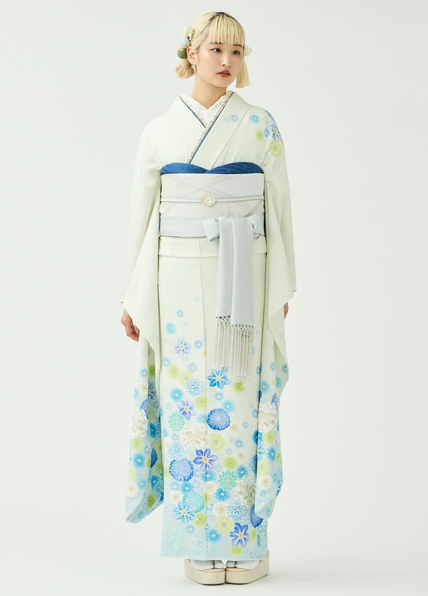 四分紐 綾竹組竹節 空色（ご予約受注品） | 振袖 | やまとオンラインストア