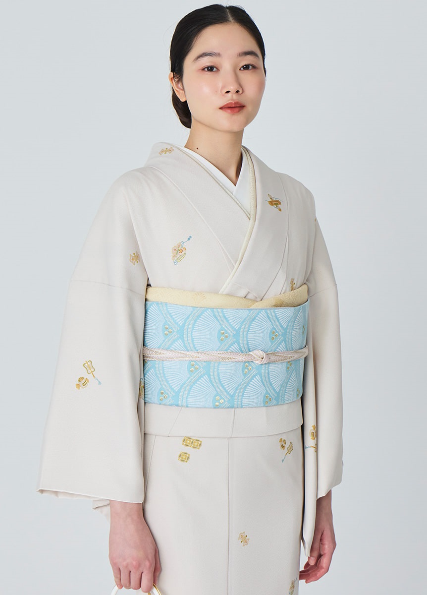 きものやまと やまと可憐ゆかた 檸檬 鳥の子色 やまと可憐ゆかた 檸檬