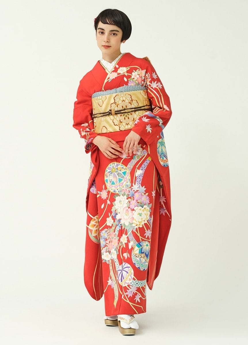 刺繍半衿 梅 白銀 | 振袖 | やまとオンラインストア