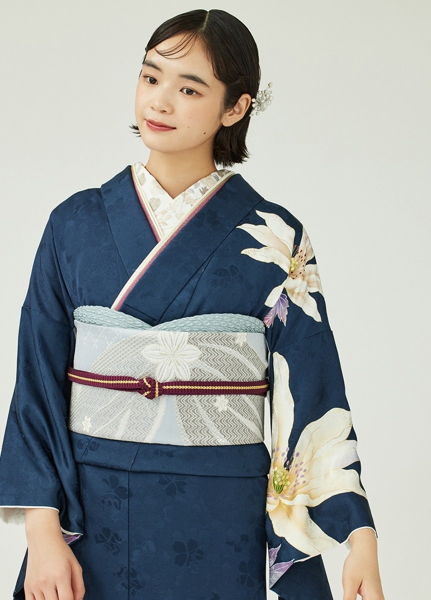 刺繍半衿 イチリンソウ 白 | 振袖 | やまとオンラインストア