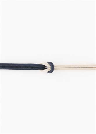 きものやまとオリジナル 洋角水引帯〆 墨黒×亜麻