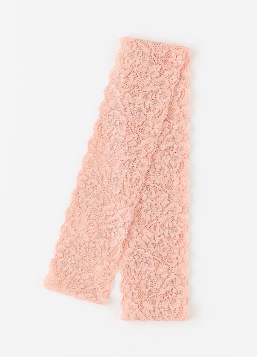 レースの胸紐 キラッと幅広タイプ コーラルピンク | 着付け小物