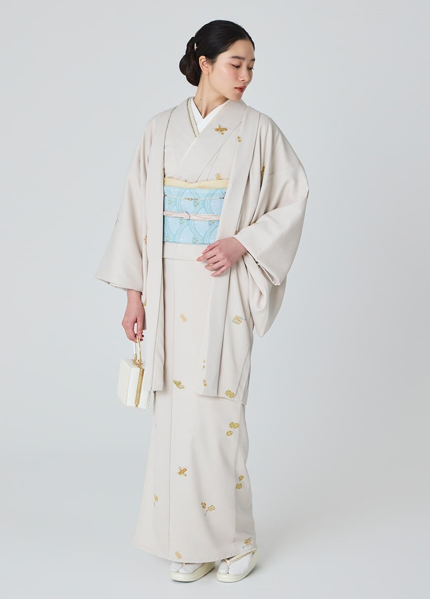 フォーマル草履 七宝唐草 銀鼠×金（お取り寄せ品） | 草履・バッグ