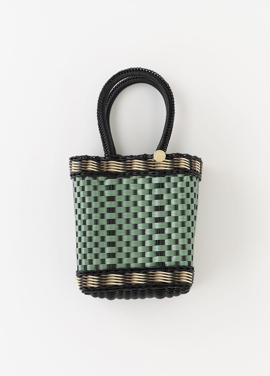 メルカドバッグ ミニ black×green | 浴衣コーディネート小物