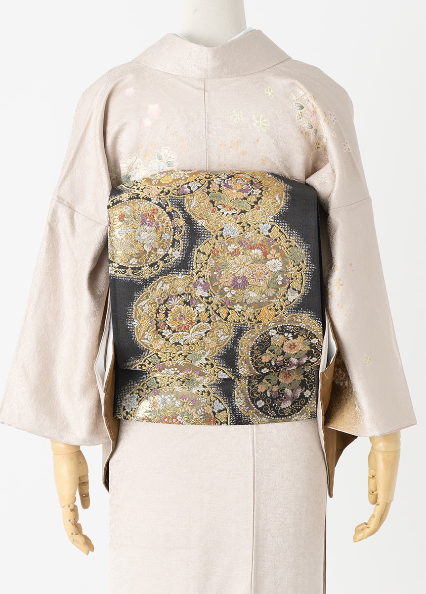 やまとオリジナル訪問着レンタル 辻が花 ピンクベージュ L | 訪問着