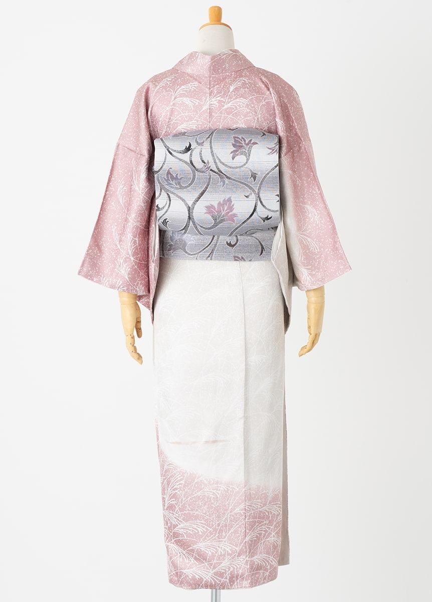 やまとオリジナル訪問着レンタル 淡ピンク染分け 笹 L | 訪問着