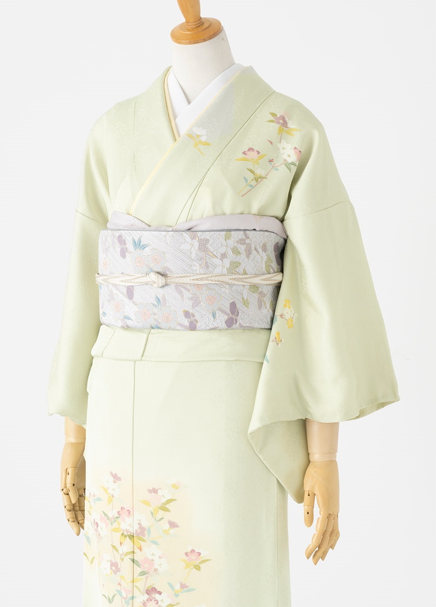 やまとオリジナル訪問着レンタル 緑 小花 L | 訪問着レンタル