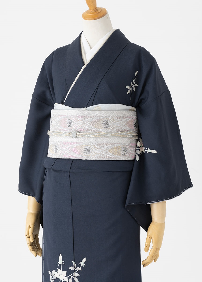 やまとオリジナル訪問着レンタル 加賀友禅 茄紺 小田美千代 M | 訪問着