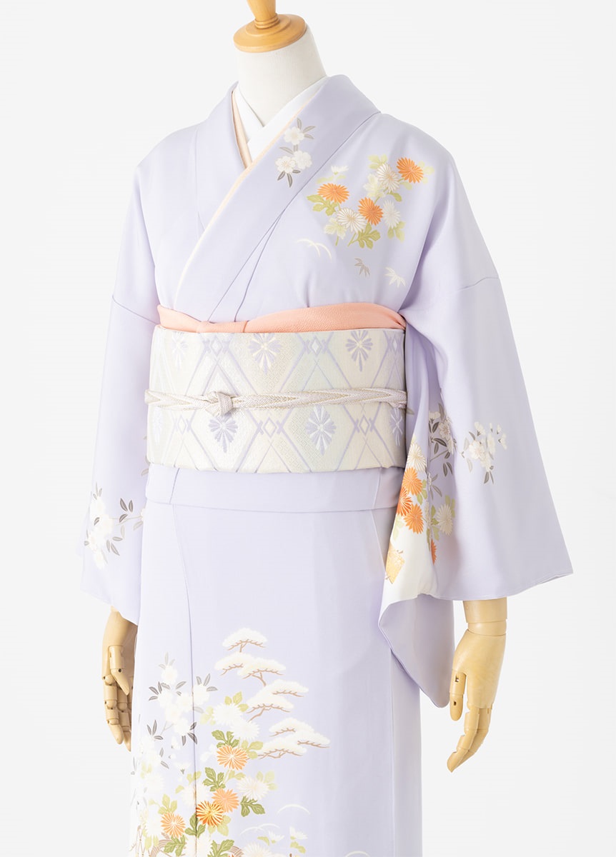 やまとオリジナル訪問着レンタル 凛彩 藤色 L | 訪問着レンタル