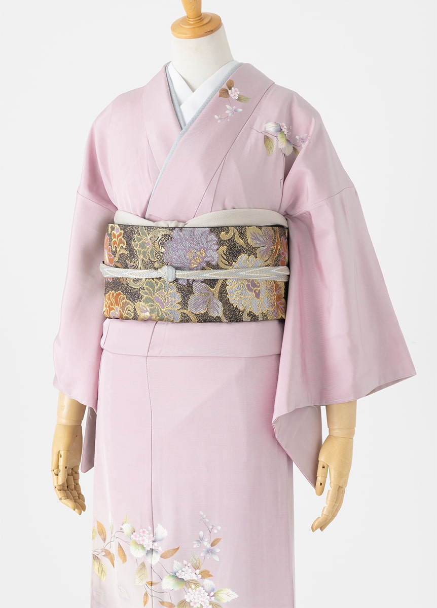 やまとオリジナル訪問着レンタル 和紙染 淡ピンク M | 訪問着レンタル