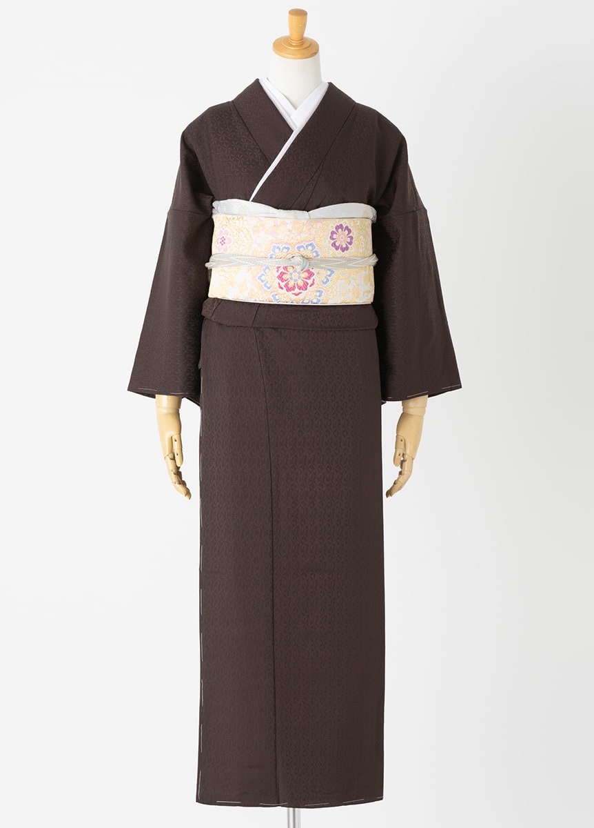 やまとオリジナル色無地レンタル 結 焦茶 L | フォーマルレンタル