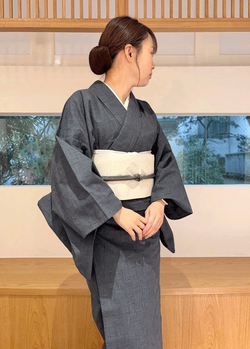 片貝木綿×名古屋帯