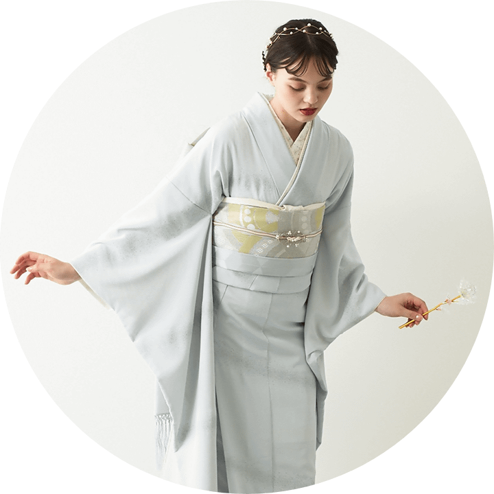 振袖 無地と小紋のシリーズ わたしの、ふりそで