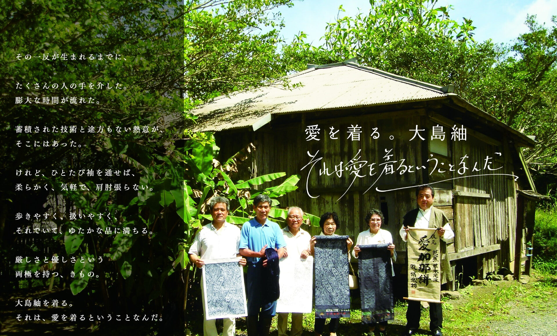 愛を着る。大島紬