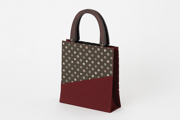 ウッドハンドルバッグ