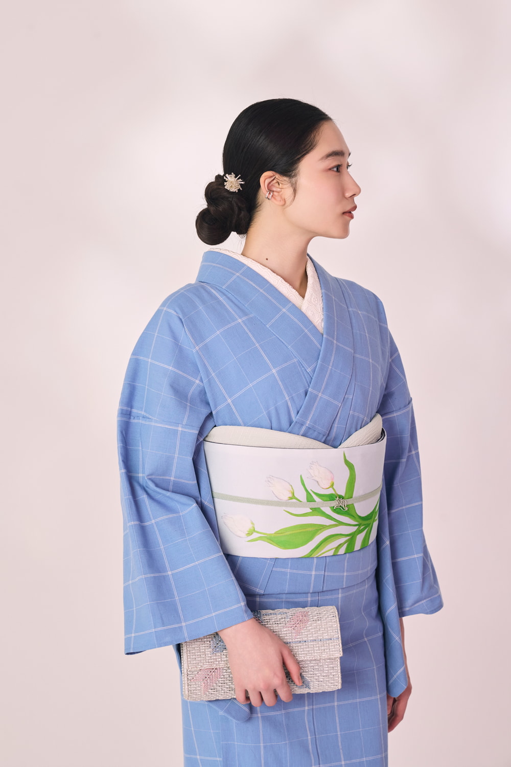 片貝木綿　ウィンドウペンチェック 01